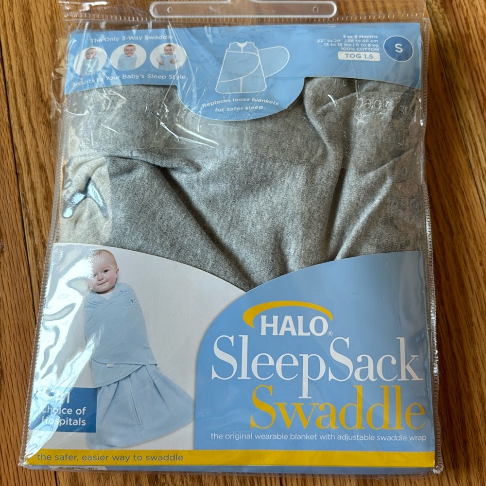 NIB - Halo SleepSack Swaddle - Small - Heather Gray Cotton